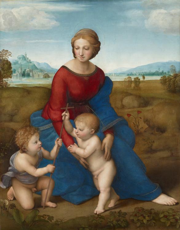 Raphael Madonna of the Meadows (mk08) Germany oil painting art