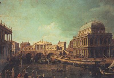 Canaletto Basilica di Vicenza e ponte di Rialto (mk21) Germany oil painting art