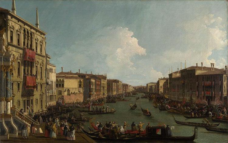 Canaletto Regata sul Canal Grande (mk21) Germany oil painting art