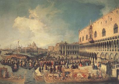 Canaletto Ricevimento del'ambasciatore imperiale al palazzo Ducale (mk21) oil painting picture