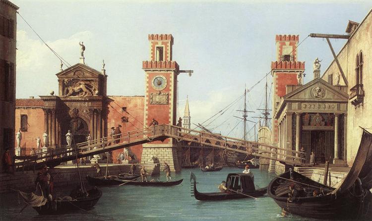 Canaletto Il Ponte dell'Arsenale (mk21) oil painting picture