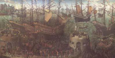 Anonymous The Embarkation of Henry VIII at Dover (mk25) Germany oil painting art