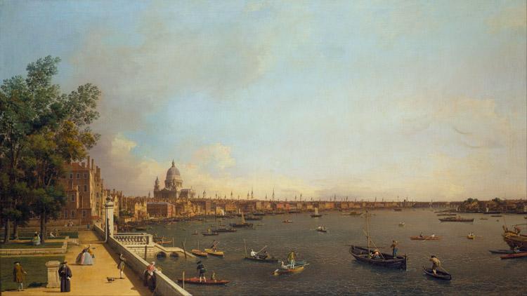 Canaletto View of London The Thames from Somerset House towards the City (mk25) Germany oil painting art