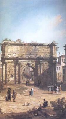 Canaletto Rome The Arch of Septimius Severus (mk25) oil painting image