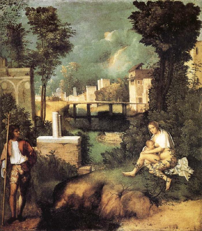 Giorgione La Tempesta oil painting image