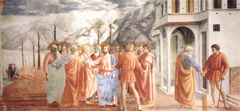 MASACCIO The Tribute Money Germany oil painting art