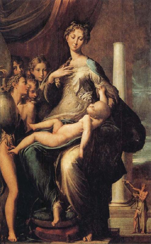 PARMIGIANINO Madonna of the Long Neck oil painting image