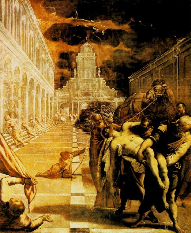 Tintoretto The Stealing of the Dead Body of St Mark oil painting picture