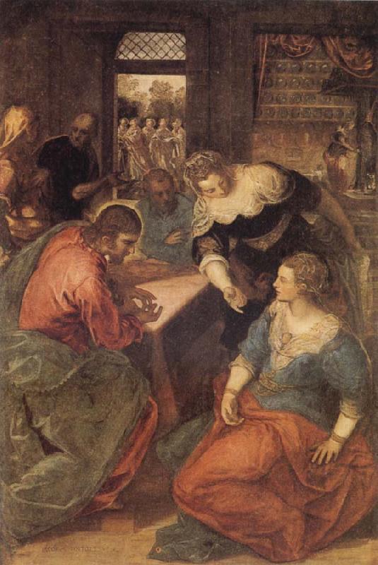 Tintoretto Christ with Mary and Martha Germany oil painting art